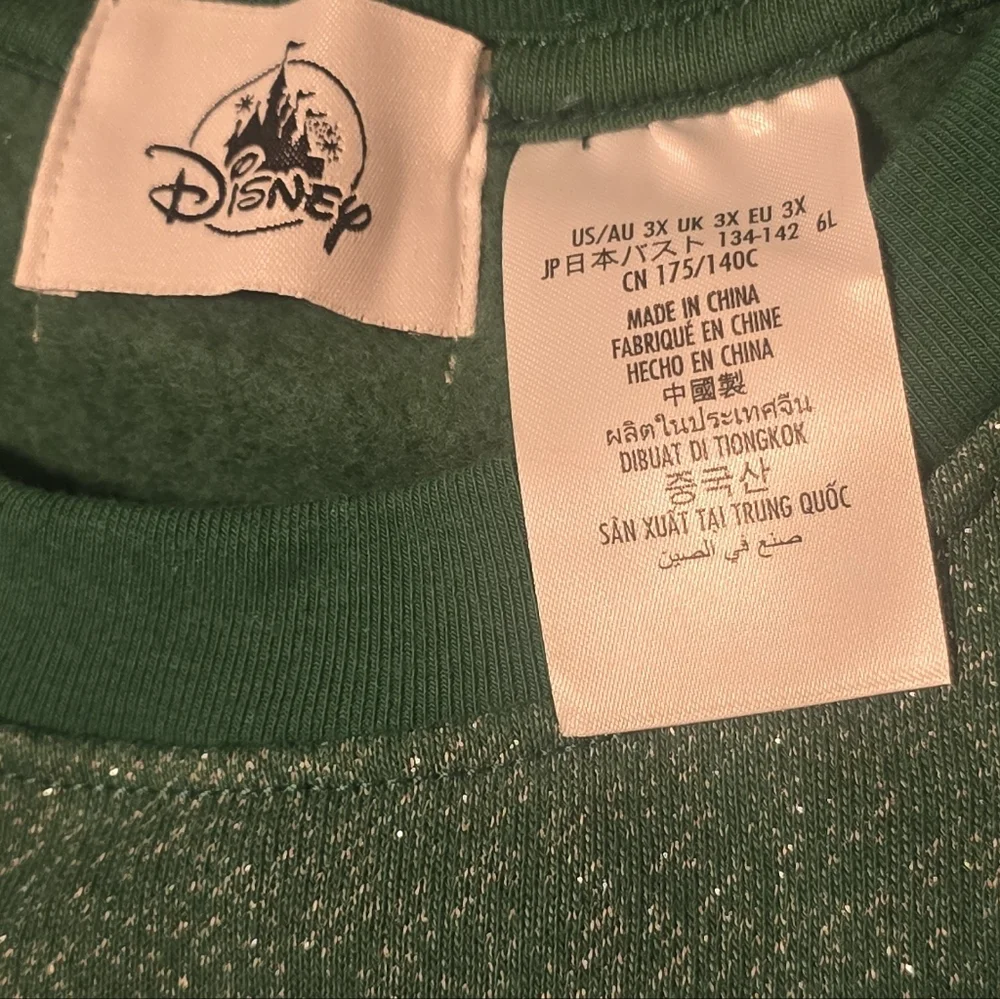 Disney 3X Santa Mickey & Minnie Mouse Christmas Holiday Pullover Sweatshirt - Picture 4 of 8